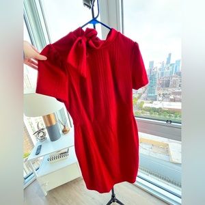 Red cocktail dress